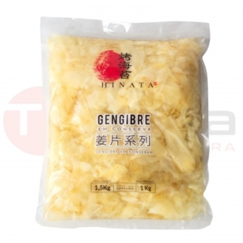 GENGIBRE EM CONSERVA FATIADO HINATA 1,01KG
