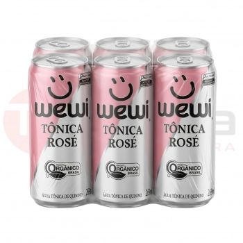 WEWI AGUA TONICA ORGANICA ROSE LATA 269ML