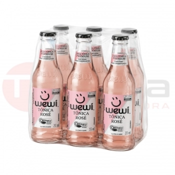 WEWI AGUA TONICA ORGANICA ROSE GARRAFA 255ML