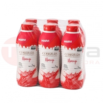 COBERTURA DE MORANGO MARVI 1.01KG