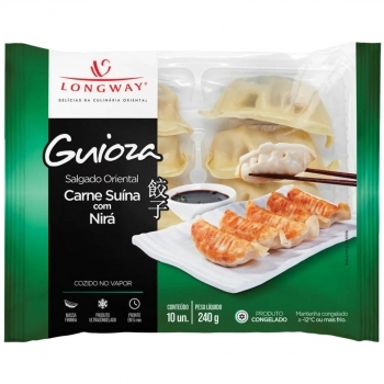 GUIOZA CARNE SUINA C/ NIRA 720GR PCTE 30 UN. LONG WAY