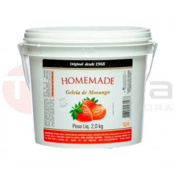 GELEIA DE MORANGO HOMEDADE BALDE 2KG