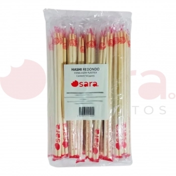 HASHI REDONDO OSARA 5 MM 50 PARES LACRE BRANCO