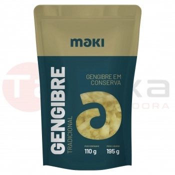 GENGIBRE FATIADO EM CONSERVA MKI POUCH 195 GRS
