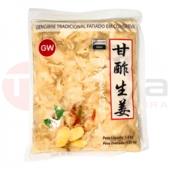 GENGIBRE FATIADO GW EM CONSERVA 1.001KG